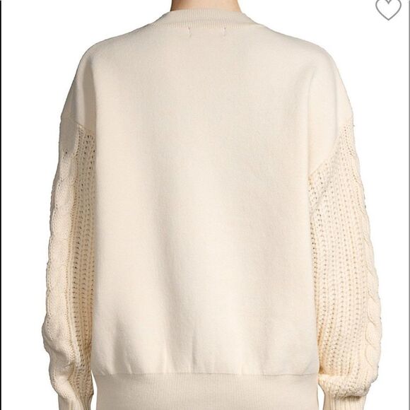 ANTHROPOLOGIE LEA &Viola Cable -Knit Cream Sweater.Size S - Picture 2 of 7